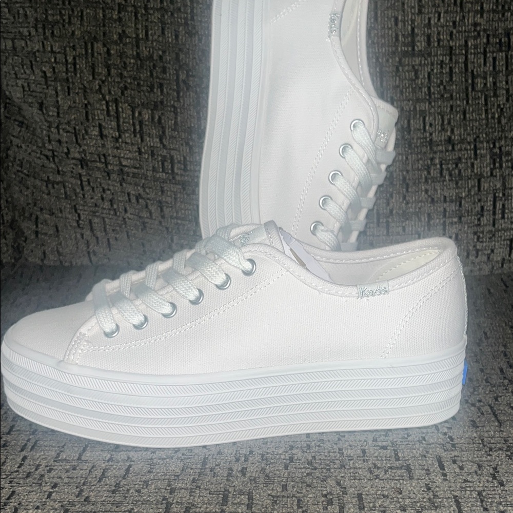 Keds Women's White Platform Sneakers NEW IN BOX